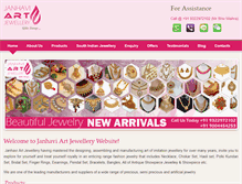 Tablet Screenshot of janhaviartjewellery.com